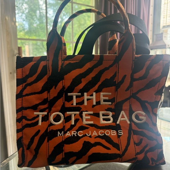Marc Jacobs Tiger Stripe Tote in Orange and Black